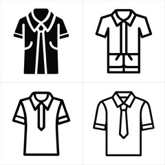 uniform icon set
