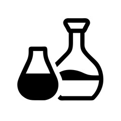 Glass Decanter and Carafe Icon Design