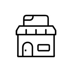 Grocery Store Building Icon Design