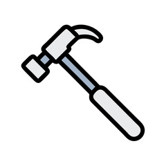 Hammer Tool for Electrical Work Icon Design