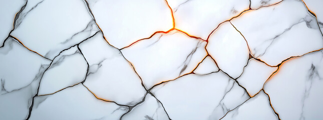 stunning white marble texture with intricate cracks and golden veins, perfect for backgrounds or design projects. elegant pattern adds touch of luxury and sophistication