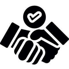 Strategic Partnership Glyph Icon