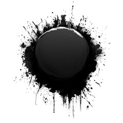 Dark abstract background with smoky circle