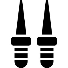 Fencing Sword Glyph Icon