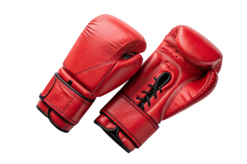 red boxing gloves