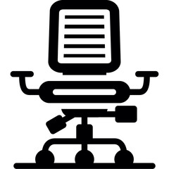 Empty Chair (Loneliness) Glyph Icon