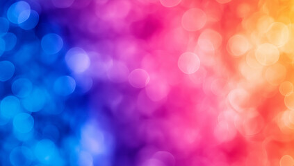 Obraz premium vibrant abstract background featuring blend of blue, pink, and orange hues with soft bokeh effects, creating dreamy and colorful atmosphere. Perfect for artistic designs