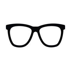 Fototapeta premium glasses icon silhouette on white background.eps