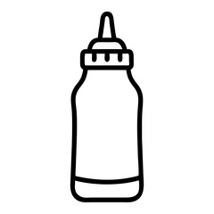 Ketchup or Sauce Bottle Icon Design