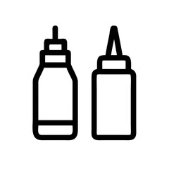 Ketchup or Sauce Bottle Icon Design