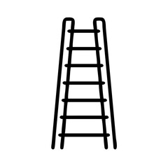 Ladder with Vertical Rungs Icon Design