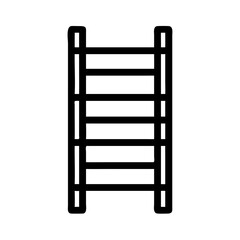 Ladder with Vertical Rungs Icon Design