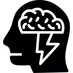 Psychological Trigger Glyph Icon