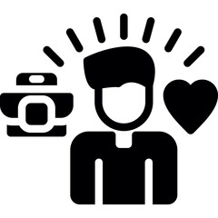 Stress Management Glyph Icon