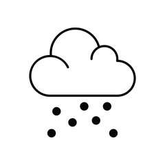 Snowing  Vector icon