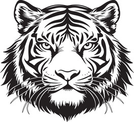 tiger head silhouette