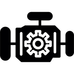 Engine Glyph Icon