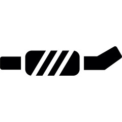 Muffler Glyph Icon