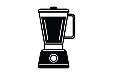 blender silhouette vector illustration isolated on white background