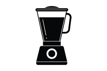 blender silhouette vector illustration on white background 