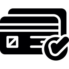 Online Payment Confirmation Glyph Icon