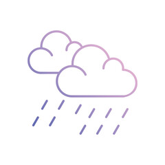 Rain Vector icon