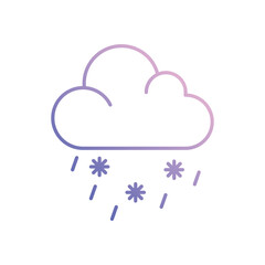 Fototapeta premium Sleet Vector icon
