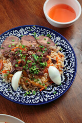 Hearty and delicious breakfast with spices