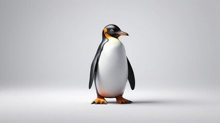 Fototapeta premium penguin on a white background