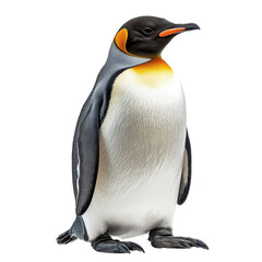 Fototapeta premium Playful lively penguin png Antarctic bird png flightless bird png black and white plumage png waddling bird png cold climate png wildlife png colony scene png transparent background image