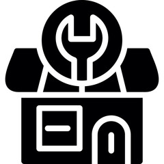 Hardware Store Glyph Icon