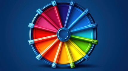 Obraz premium Vibrant Color Wheel: A Spectrum of Hues