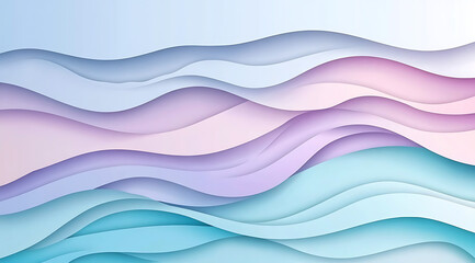 Obraz premium lue and Purple Gradient Background, Blue-White Neon Pink Style, Soft edges of the background, Minimalist design style, Clean lines, High resolution, Abstract wave patterns, Light color palette, A soft