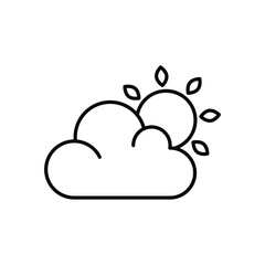 Cloudy Night  Vector icon