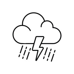 Thunderstorm Vector icon