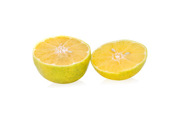fresh lemon isolated on white background