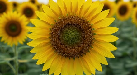 Fototapeta premium Sunflower Close-up Photo