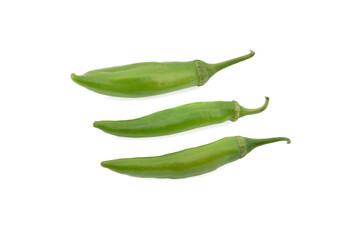 chilli isolated on white background