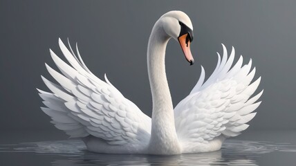 Fototapeta premium swan on the water