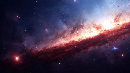 Fototapeta premium Cosmic nebulae in vibrant colors