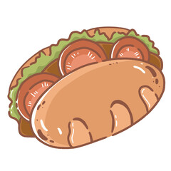 chicken breast with salad