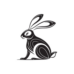 Rabbit silhouette clipart