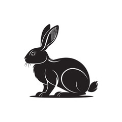 Rabbit silhouette clipart