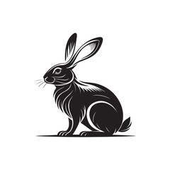 Rabbit silhouette clipart