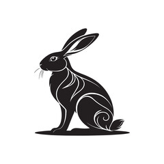 Rabbit silhouette clipart