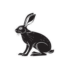 Rabbit silhouette clipart