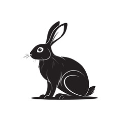 Rabbit silhouette clipart