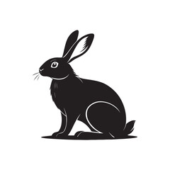 Rabbit silhouette clipart