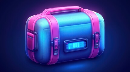 Futuristic Tech Case: Neon Glow Brilliance