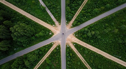 Crossroads Aerial Photo